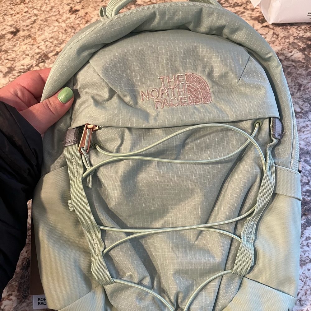 Borealis Mini North Face Backpack in Misty Sage